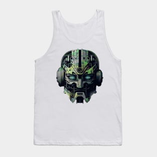 Camo Robot Head Tank Top